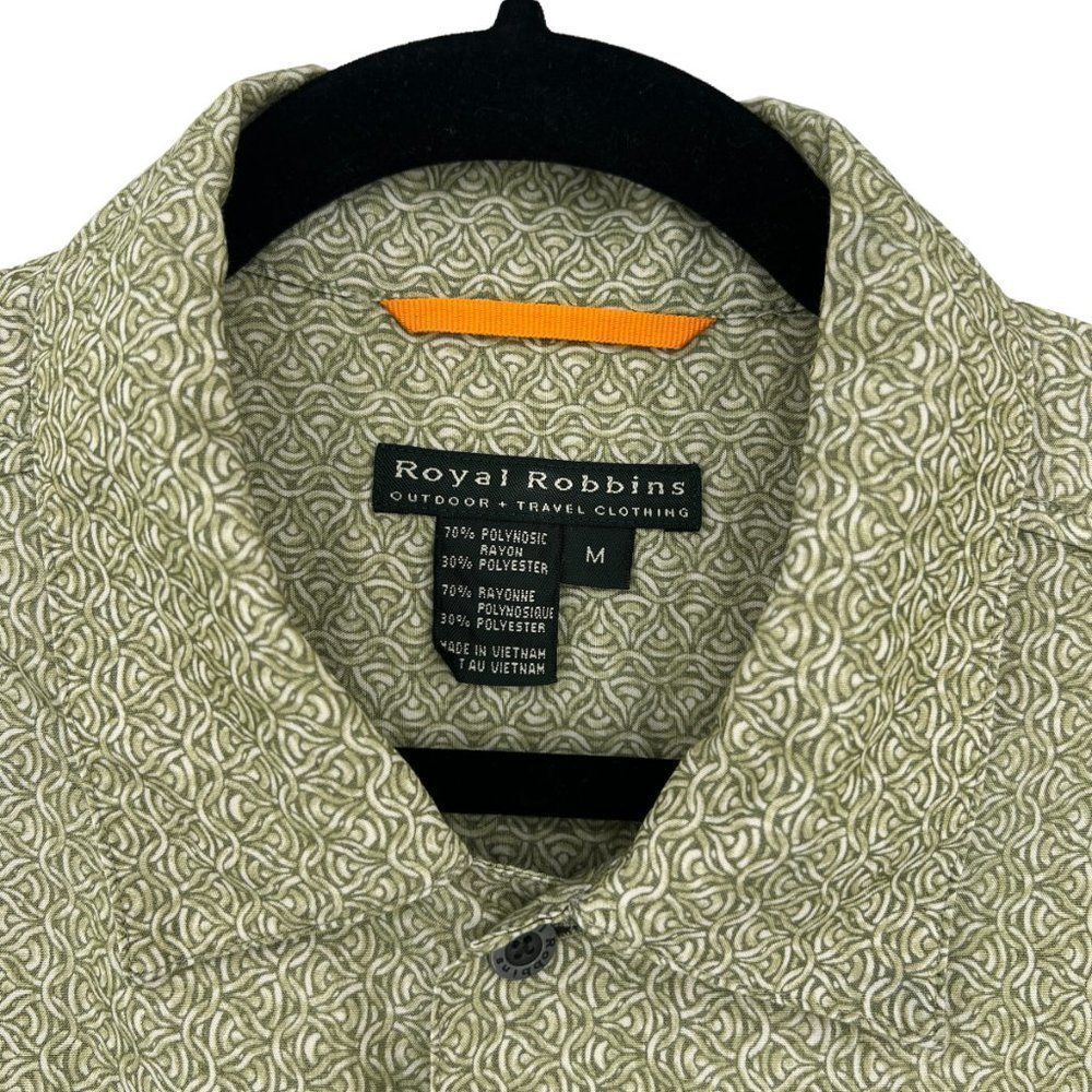 Royal Robbins Celtic Knot Print Casual Short Sleeve Button Down Shirt